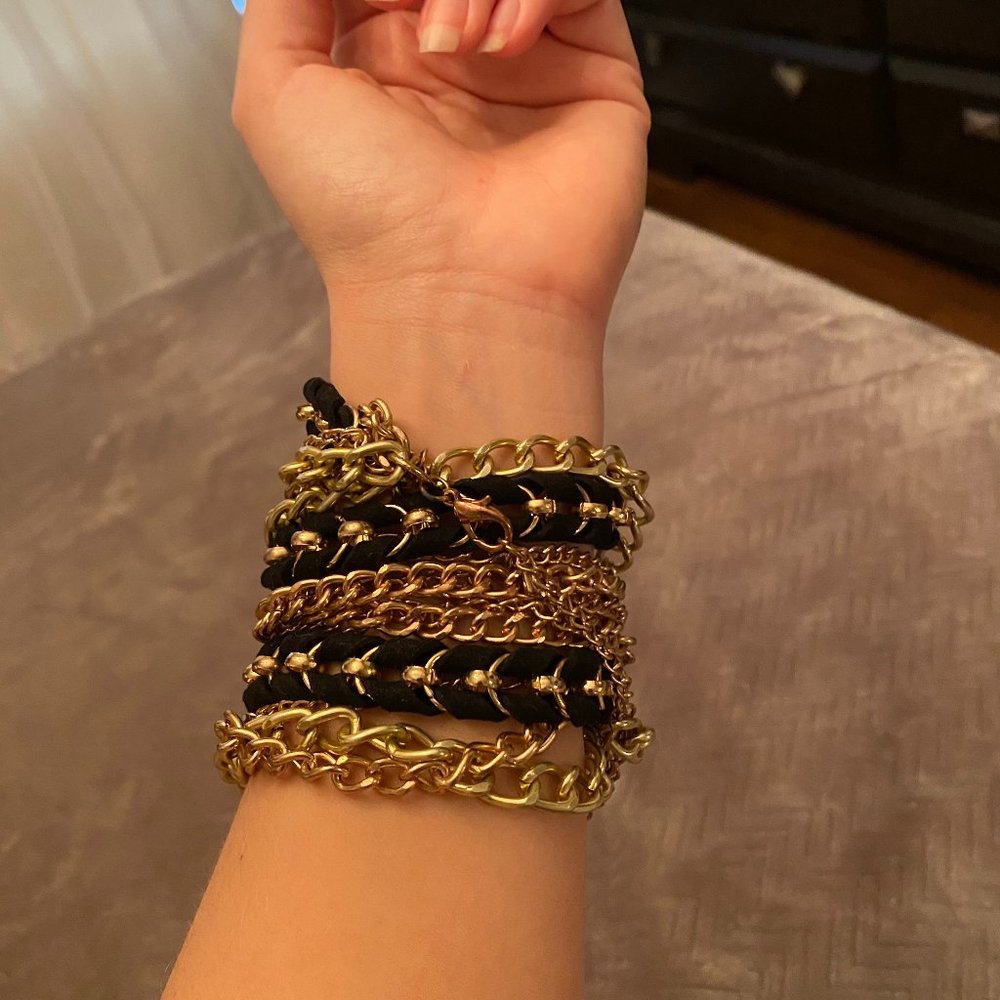 Multitone Metal Wrap Watch - Picture 6 of 7